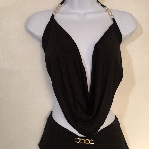 NWT club wear Backless ,chain accents sooo sexy ! - Picture 2 of 4
